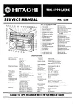 Service Manual For Hitachi TRK-8190. Fixed Price $12.40.