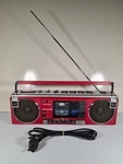 Vintage Toshiba Mini Boombox RT-SF5 Red Radio Cassette Player *read Description*. Fixed Price $178.78.