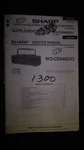 Sharp WQ-CD240 Service Manual Original Repair Book Stereo Player Boombox. Fixed Price $19.98.