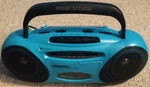 Vintage Teal Soundesign 4629TL Portable Cassette Player & Am/fm Combo Boom Box. Fixed Price $47.99.