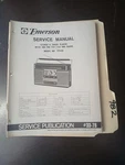 Emerson Model Tpv 60 Service Manual Original Repair Book 8TRACK TV1/TV2/WB Radio. Fixed Price $49.99.