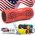 Emb Rechargeable Waterproof Speaker Outdoor Wireless Shower - Red W/ Bluetooth. Fixed Price $24.99.