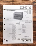 Sony DXA-H3750 Stereo Service Manual *original*. Fixed Price $14.97.