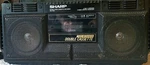 Vintage Sharp Dual Cassette Recorder Player Radio Stereo Boombox WQ-T232.. Fixed Price $103.00.