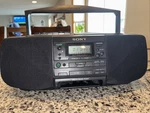 Sony Boombox Cd Fm Radio Cassette Tape Player Model CFD-S33 Vintage Stereo. Fixed Price $59.99.
