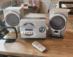 Sanyo Audio System AWM-660 Cd Radio Cassette Player Speakers W/ Remote. Fixed Price $69.99.