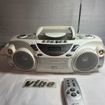 Vtg Boombox Gpx C979 Portable Cd/stereo/cassette- Tested Works W/ Remote. Fixed Price $89.99.