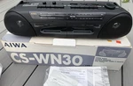 New Aiwa CS-WN30 Boombox Stereo Radio Cassette Tape Am/fm Headphone Jack Black. Fixed Price $120.00.