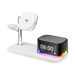 5.3 Bluetooth Speaker QI2.2 25W Magnetic Fast Wireless Charger With Alarm Clock. Fixed Price $72.99.