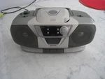 Vintage Sanyo Mini-boombox, Cd Am/fm Cassette Stereo Music Player CWM-210. Fixed Price $24.99.