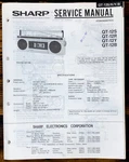 Sharp QT-12S -12R -12Y -12B Radio Service Manual *original*. Fixed Price $14.97.