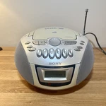 Sony CFD-E75 Cd Radio Cassette-corder Silver All Tested Working. Fixed Price $53.99.
