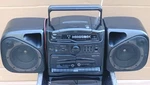 Vintage Sanyo MCD-S860 Am/fm-cd- Dual Cassette Tape Deck Player Boombox 1993. Fixed Price $149.90.
