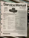 Panasonic RX-ED90 RXED90 Service Manual **original**. Fixed Price $19.49.