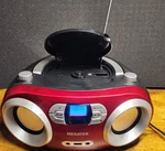 Megatek CB-M25BT Portable Cd Player Bluetooth Powers On No Sound Parts Repair. Fixed Price $24.99.