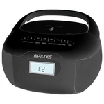 Riptunes Cd MP3 Black Boombox Bluetooth Aux-in Usb, Phones Jack, Ac/dc Powered. Fixed Price $38.96.