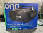 Onn Portable Cd/cassette Boombox With Bluetooth Wireless Technology Brand New. Fixed Price $36.95.