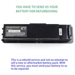 Rebuild Service For Aiwa EXOS-9 Cell 22.2V 2.6AH Battery. Fixed Price $85.00.