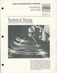 1975 Cbs Technology Center Technical Series Pro Test Records Bulletin TR-2 Hifi. Fixed Price $16.50.