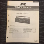 Original Jvc Service Manual For Rc Model Boomboxes Cd Cassette Radio Select One. Fixed Price $9.98.