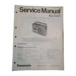 Panasonic RQ-544S Portable Cassette Recorder Am/fm Radio Service Manual. Fixed Price $12.99.