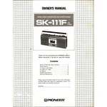 Pioneer SK-111F Radio Add. Service Manual *original* Vintage. Fixed Price $16.59.