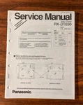 Panasonic RX-DT630 Radio Cassette Service Manual Supplement *original*. Fixed Price $9.97.