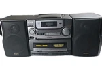 Vintage 1990 Aiwa CA-DW420U Cd Carry Component System Double Cassette Tested. Fixed Price $129.95.