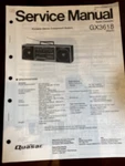 Quasar GX3618 Service Manual From The Usa **original**. Fixed Price $9.97.