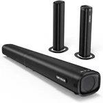 Topvision 2.2CH Sound Bar Tv Bluetooth 5.3/HDMI Arc/optical/aux/usb Detachable. Fixed Price $112.99.