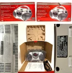 Durabrand CD-1095 Portable Player Am/fm Radio Boombox Silver New Sealed Nib. Fixed Price $129.06.