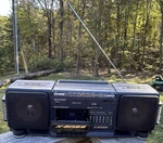 Sharp GF-340 (gy) Stereo Radio Cassette Recorder Boombox Works Great!. Fixed Price $48.99.