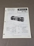 Sanyo Cassette Recorder M7755 Service Manual D-6090. Fixed Price $54.95.