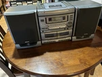 Aiwa CA-DW480U Cd Cassette Boombox Stereo System & Radio Work No. Fixed Price $94.97.