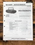 Sharp WQ-CD220 Radio Service Manual *original*. Fixed Price $19.97.