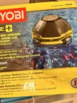 Ryobi P3520 18V One+ Floating Pool Speaker Light Show With Bluetooth. Fixed Price $250.00.