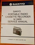 Sanyo M2468 Portable Radio Cassette Recorder Service Manual. Fixed Price $24.99.