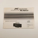 Vintage Jvc PC-V2C/J Cd Portable System Instruction Book Owner's Manual Original. Fixed Price $9.95.