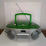 Emerson Cruiser Portable Cd Cassette Radio Boombox Green, Untested No Cord. Fixed Price $24.99.