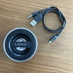 Ugo Bluetooth Mini Wireless Speaker Portable Silver With Charging Cord - Tested. Fixed Price $36.00.