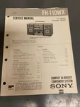 Sony FH-110WX Component Stereo Service Manual *original*. Fixed Price $16.99.