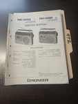 Pioneer RK-550.RK-560 Service Manual Original Repair Book Radio Cassette Rec. Fixed Price $49.99.