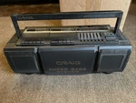 Vintage Craig RC260 Radio Cassette Recorder Boombox Super Bass Syst. Fixed Price $60.00.