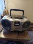 Rca Am/fm Boombox Portable Cdr/rw Player/ MP3, Model RCD160,BATTERY Compadible. Fixed Price $100.00.