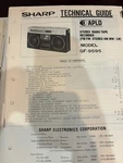 Orig. Sharp GF-9595 GF9595 Boombox Repair & Service Manual *original**. Fixed Price $14.49.