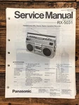 Panasonic RX-5031 Radio / Boombox Service Manual *original*. Fixed Price $29.97.