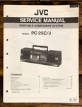 Jvc PC-25C Stereo / Boombox Service Manual *original*. Fixed Price $24.97.