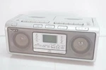 Ddp Sony CFD-W78 Cd Boombox Double Cassette Deck Silver Japan Ex. Fixed Price $381.18.