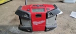 Milwaukee 2590-20 Portable Am/fm Radio Red Black Clock Preset Headphone Jack. Fixed Price $65.00.