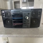 Vintage Emerson CTR961A Am/fm Radio Dual Cassette Tape Dubbing Equalizer Boombox. Fixed Price $45.00.